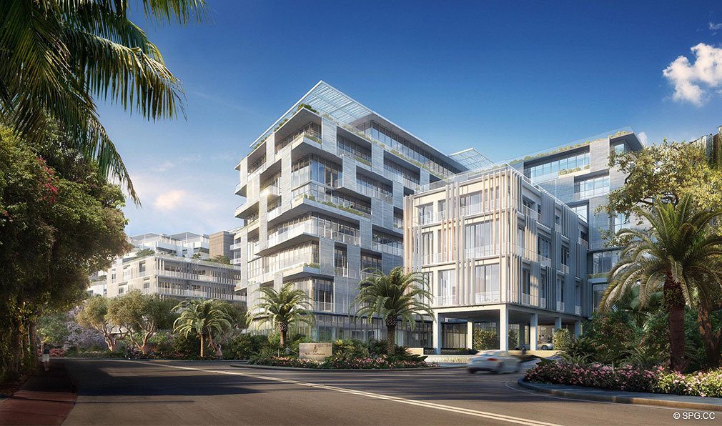View of Ritz-Carlton Residences, Luxury Waterfront Condominiums Located at 4701 N Meridian Ave, Miami Beach, FL 33140