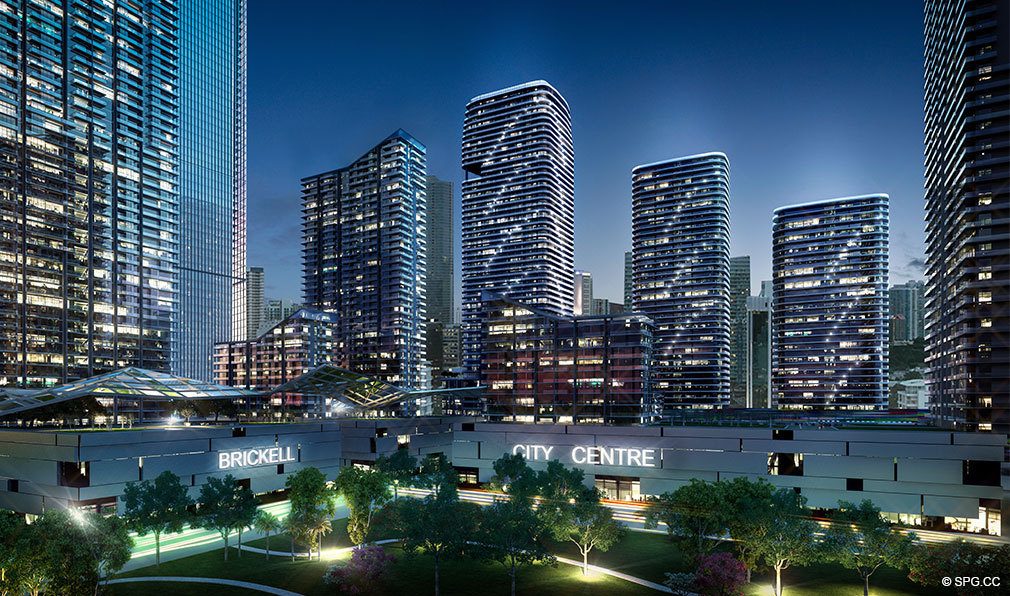 SLS Lux Brickell, Luxury Seaside Condominiums Located at 801 S Miami Ave, Miami, FL 33130