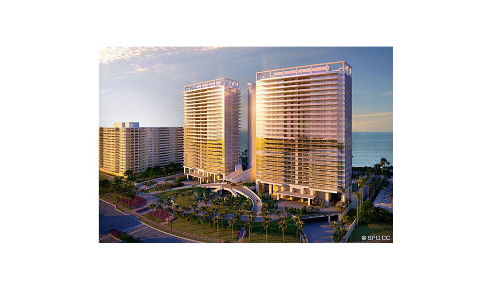 View of St. Regis Bal Harbour, Luxury Oceanfront Condominium, 9701 Collins Ave, Bal Harbour, FL 33154