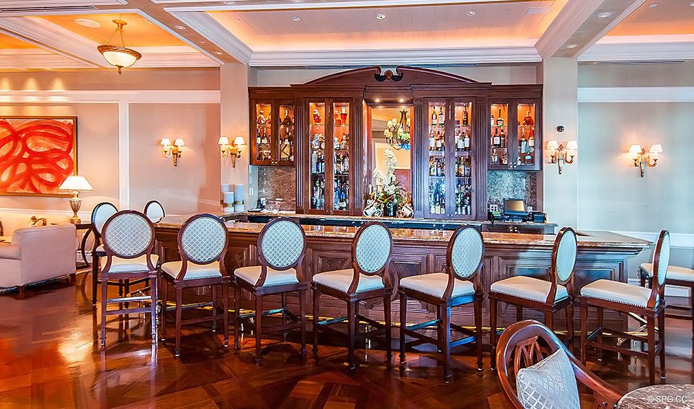 Turnberry Ocean Colony Lounge Bar, Luxury Condominiums Located at 16047-16051 Collins Ave, Sunny Isles Beach, FL 33160