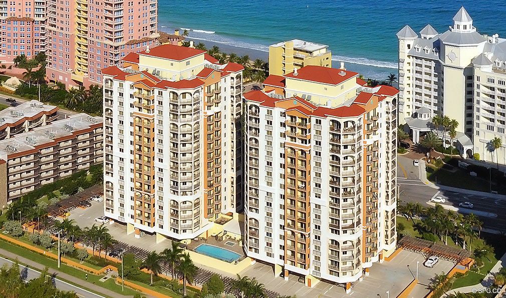 Ariel View of Vue, Luxury Seaside Condominiums Located at 2001-2011 N Ocean Blvd  Ft Lauderdale, FL 33305