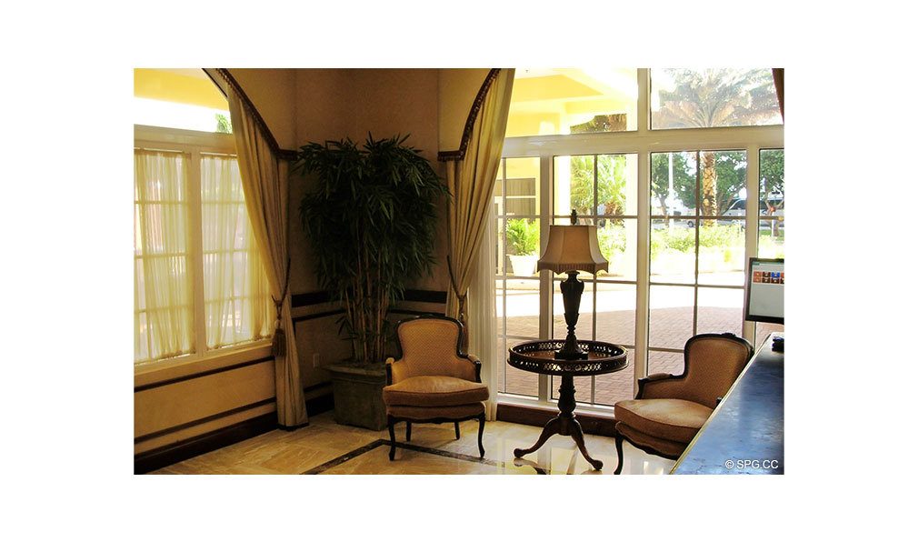 Vue Lobby, Luxury Seaside Condominiums Located at 2001-2011 N Ocean Blvd  Ft Lauderdale, FL 33305