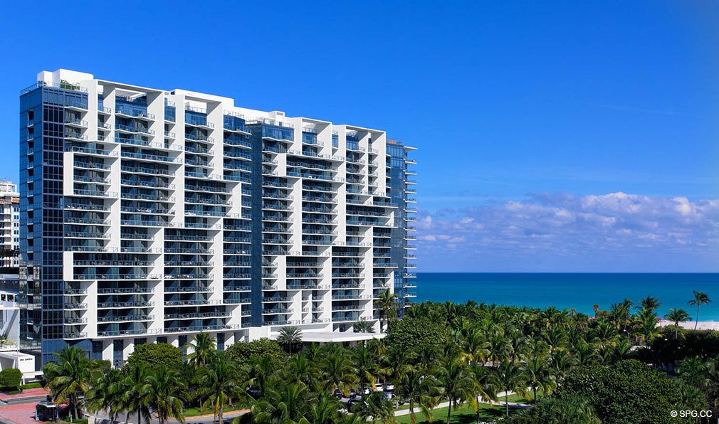 View of W South Beach, Luxury Oceanfront Condominiums Located at 2201 Collins Ave, Miami Beach, FL 33139